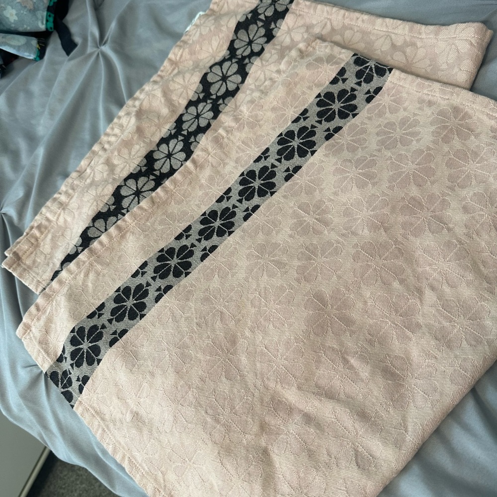 Kate Spade Taupe Kitchen Towels (2)